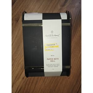 -= Hearth & Hand Magnolia Paper Note Roll Black Gold Finish Perforated Easy Tear